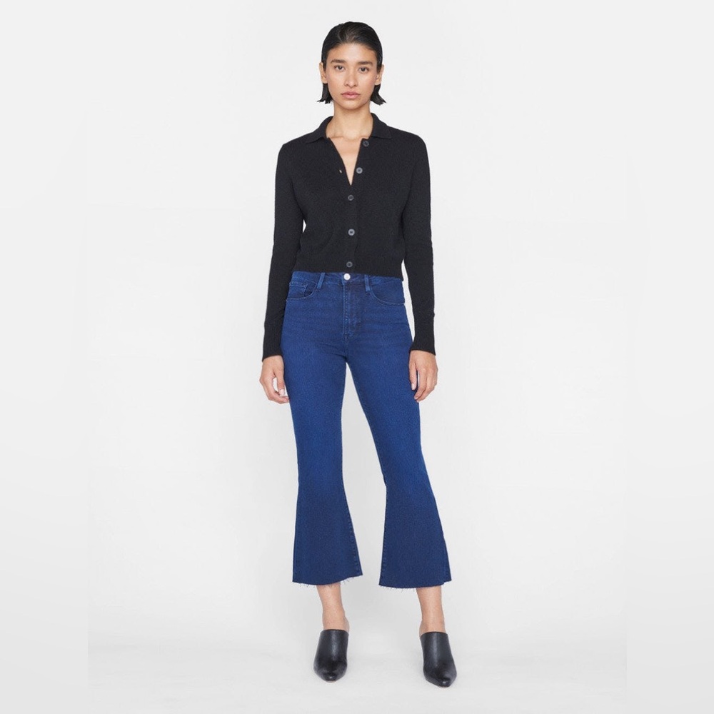 FRAME Le Crop Flare High Rise Fiona size 27